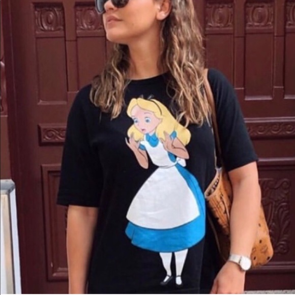 zara alice in wonderland sweatshirt